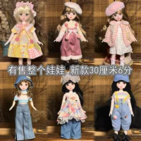 30cm кукла 12 дюймов лоли одеваются 6 очков bjd куклы полный набор простых голых малышей 20 суставов ручной росписью губной макияж