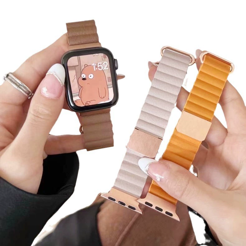Подходит для Apple Watch, genuine leather магнитная обратная пряжка iWatch1098765SE ремешок, производитель