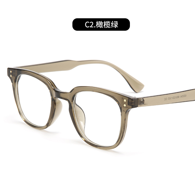 Nuevas celebridades de Internet que cambian de color, el mismo estilo de gafas anti-luz azul, gafas retro de moda para hombres, gafas planas de moda, transfronterizas para mujeres