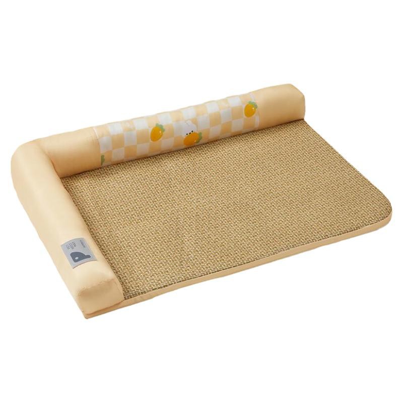 Alfombrilla de verano para mascotas, gato y perro pequeños, nido de ratán, alfombra para dormir con sensación de hielo, perrera fría, nido para gatos para mascotas, venta al por mayor transfronteriza