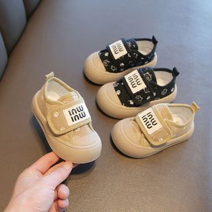 Children's Canvas Shoes Spring and Autumn Boys' Cloth Shoes Boys' Baby Shoes Soft Sole Non-slip Toddler Shoes Women's Sports Shoes