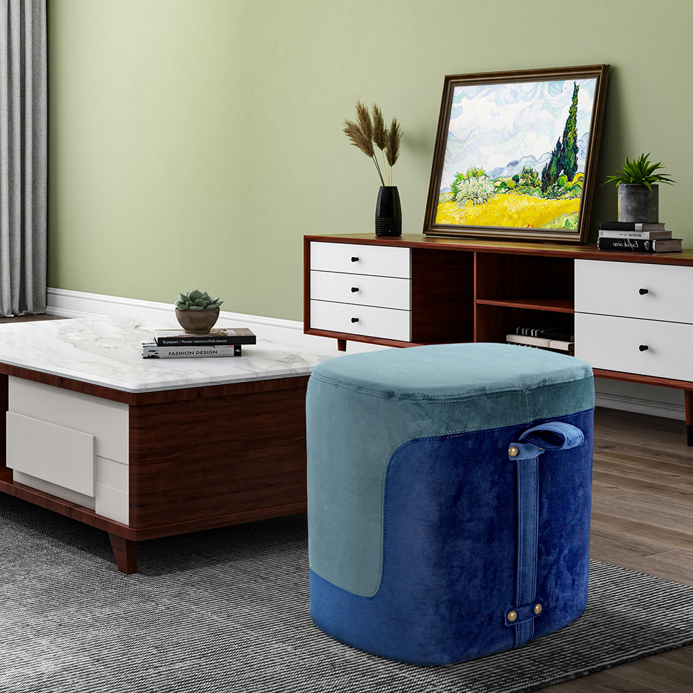 JD101C 新品梳妆台凳子 布艺客厅凳子 穿鞋凳子 海外仓一件代发