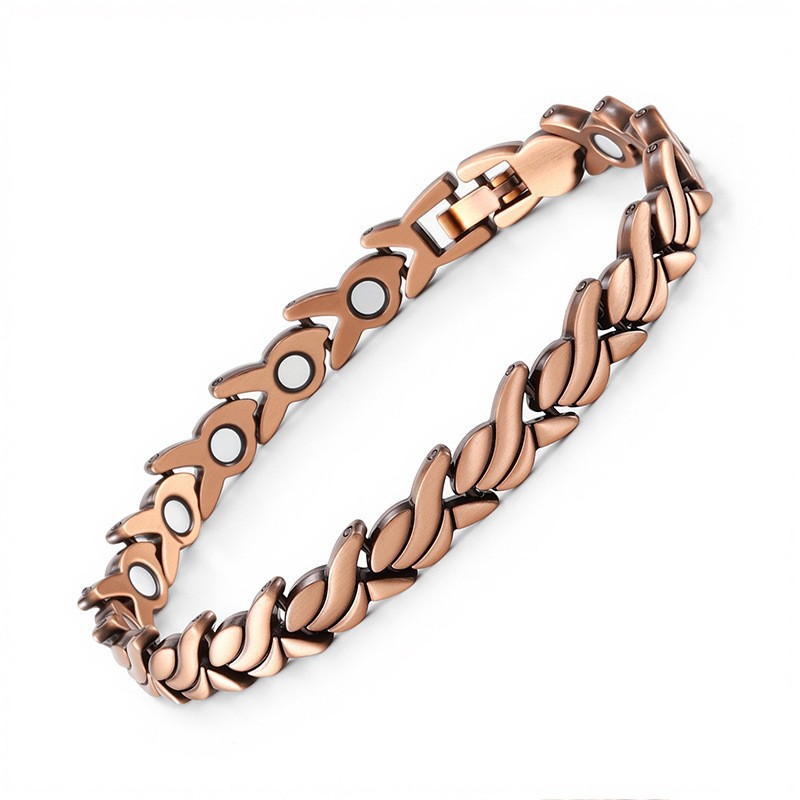 Magnetic bronze bracelet
