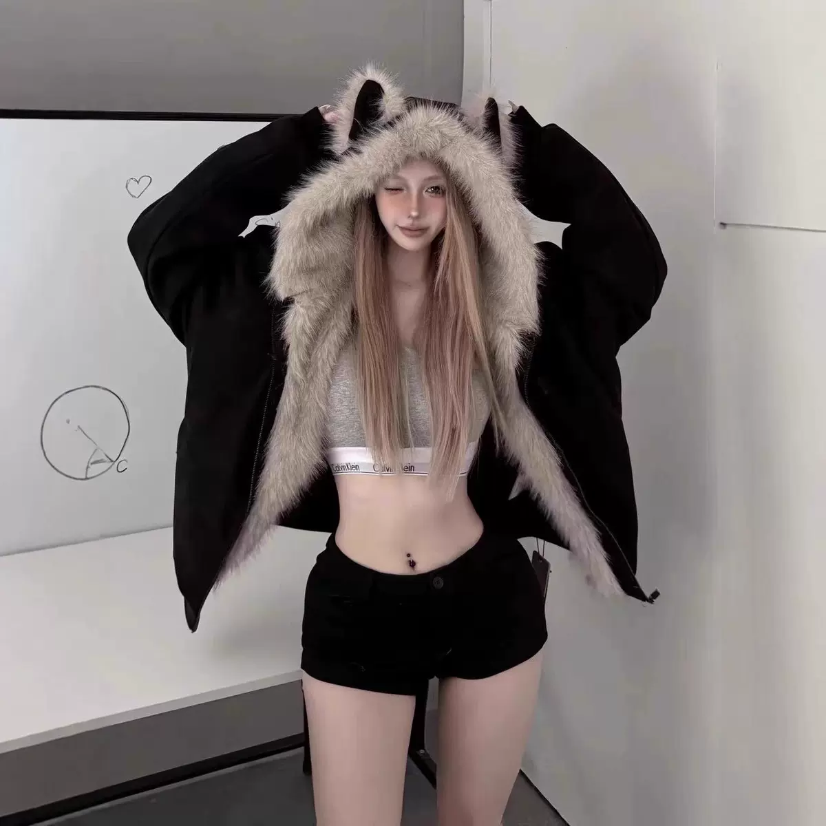 【厂家自销-可定制】国潮冬季新款外套美式男女款棉衣外套上衣毛