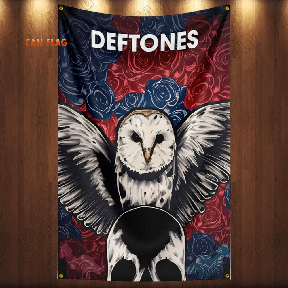 Флаг из полиэстера 3x5ft с дизайном Deftones Alternative Metal, декоративная баннер-атрибут