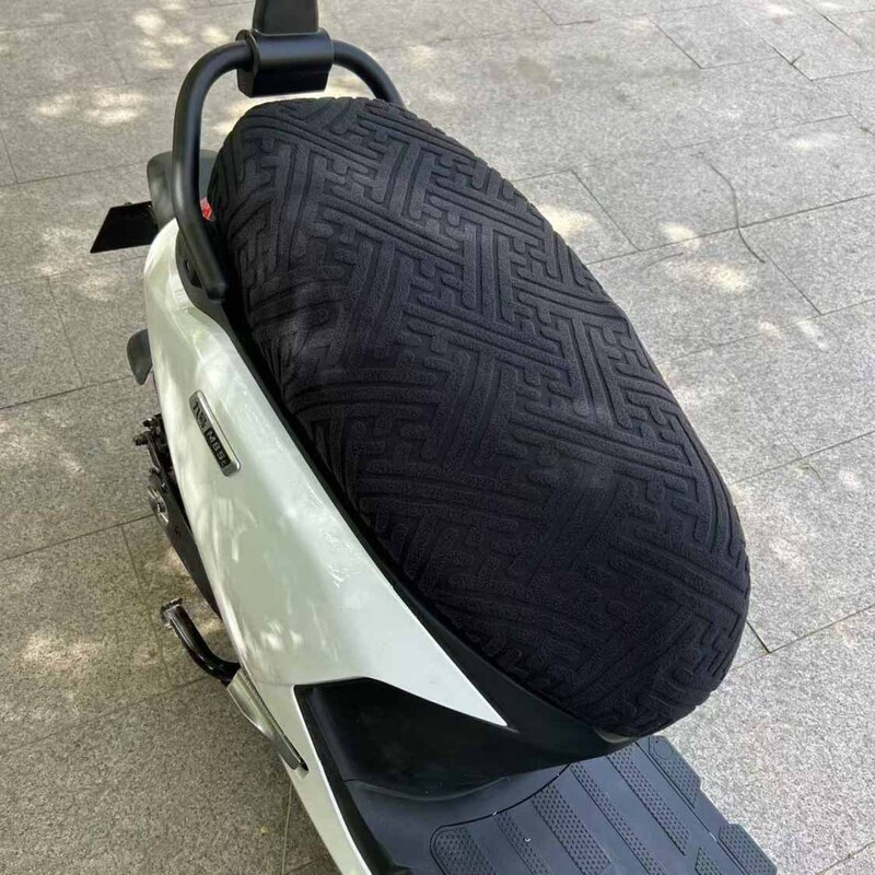 新しい弾性抗火傷電気自動車シートクッションカバーバッテリー車オートバイユニバーサル日焼け止めオールシーズン滑り止め|undefined