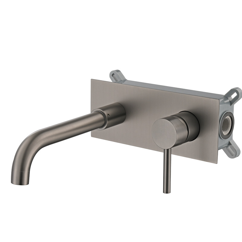 Lavabo oculto redondo-pistola gris