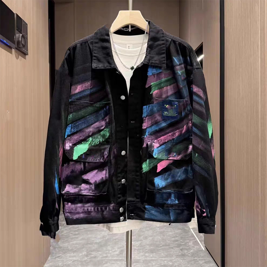 Meeste rõivaste jakid naistele Ameerika trendika kaubamärgi lahtised topid paaridele vabaaja interneti kuulsuste rinnanõelaga jakid_voghion.com