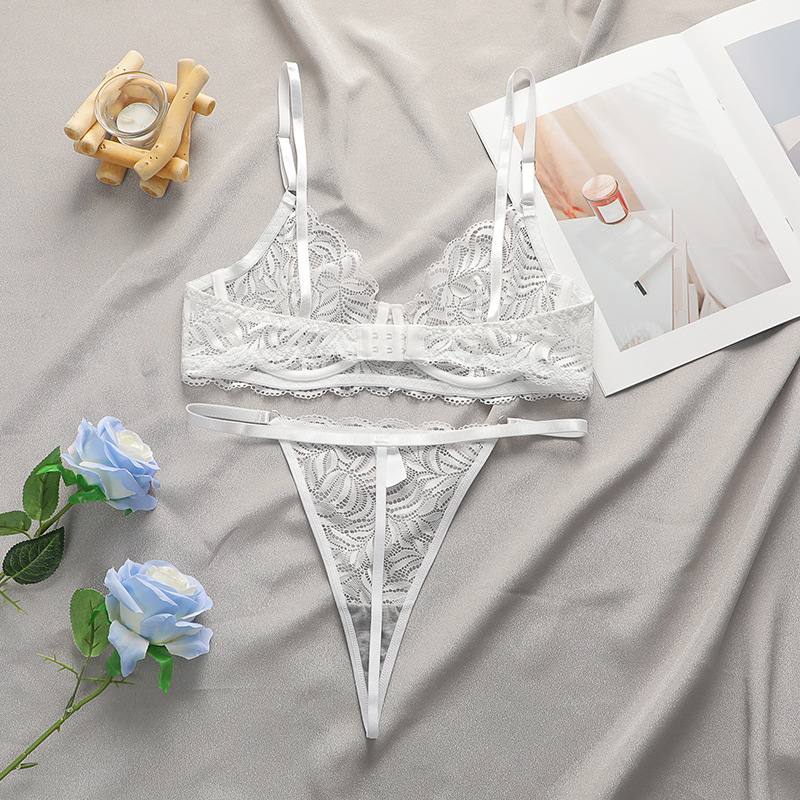 Gather, Comfort Function Solid Color Gather Comfort Bra&Panty Set