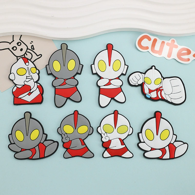 Мультфильм Ультрамен мягкая клейкая нашивка DIY чехол для телефона водительские права автомобильные аксессуары ящик для хранения стикер на холодильник товары для красоты