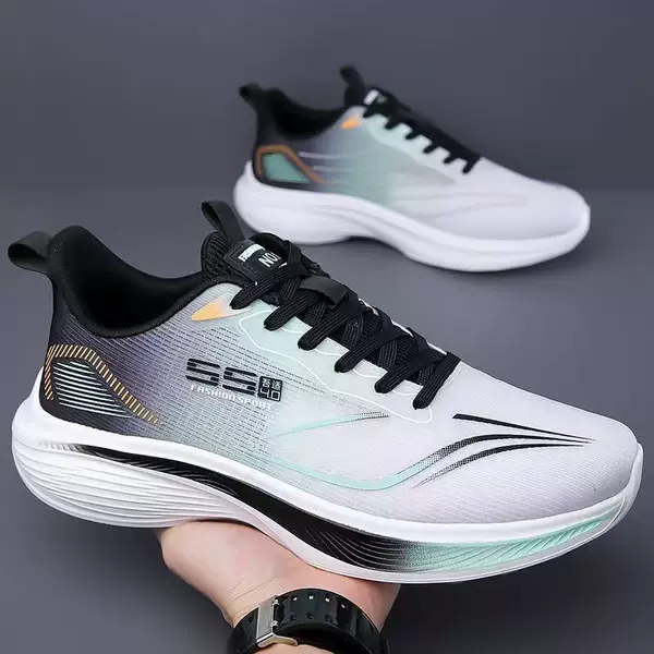 Men's Shoes Spring and Summer Mesh Breathable Shoes Casual Shoes Ultra-light sneaker Soft Sole Non-slip Shock-absorbing Student Running Shoes
