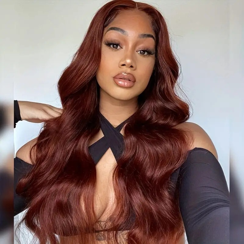 European and American fashion wig head cover front lace wig natural fluffy large wave long curly wig front lace head