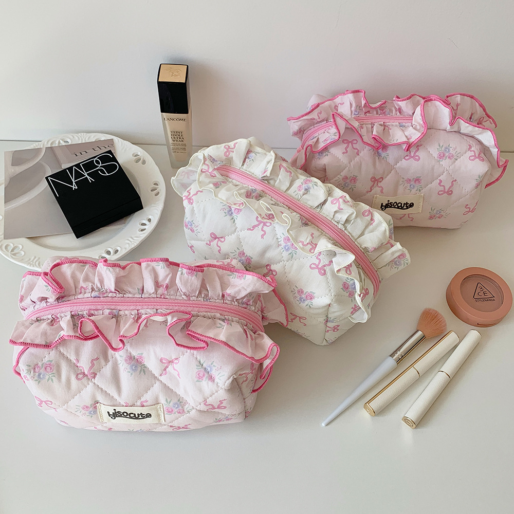 179g Weight Pencil Case Stationery Type 1 Piece Quantity Class, Learning, Graduation Occasion Cotton, Polyester Material Bow Knot Pattern Korean Style Style Bow Knot Cotton Polyester Class Learning Graduation Korean Style Pencil Case 6