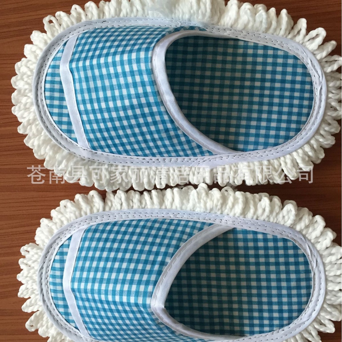 跨境超细纤维擦地拖鞋cleaning slippe懒人拖鞋.棉纱拖把鞋拖把头