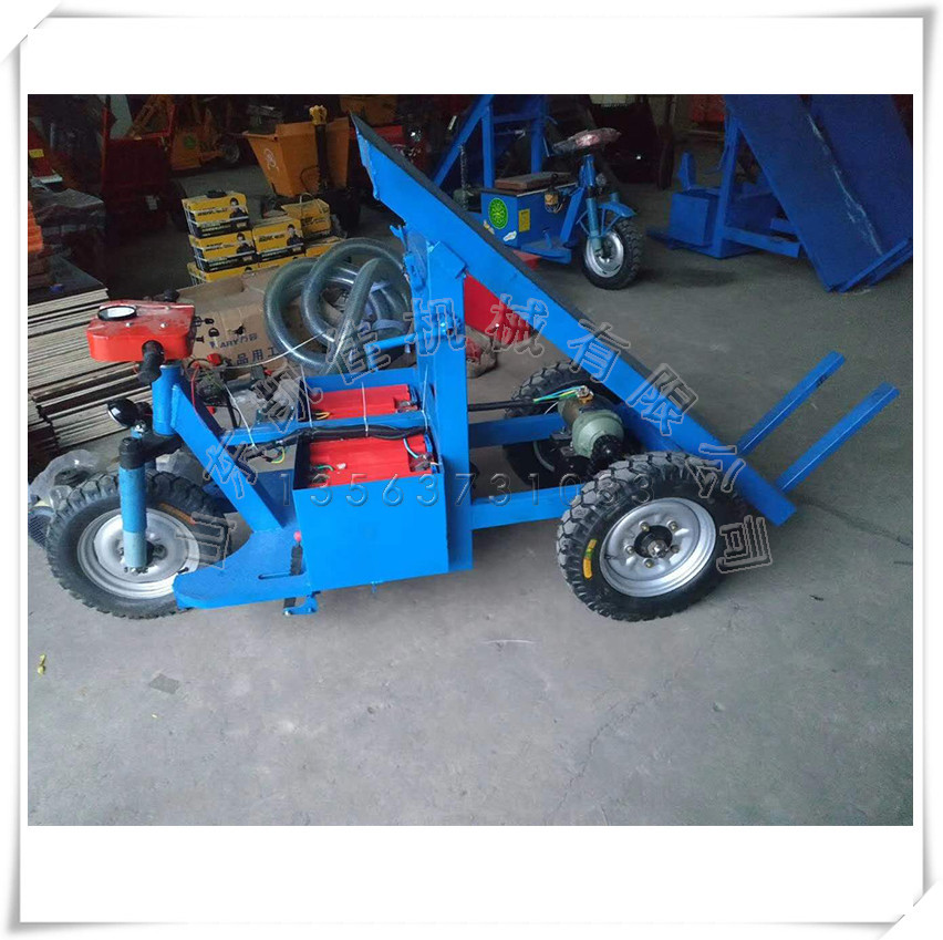 骑行式拉砖车 电动平板拉砖车 手摇自卸运输车 电动工地背砖车