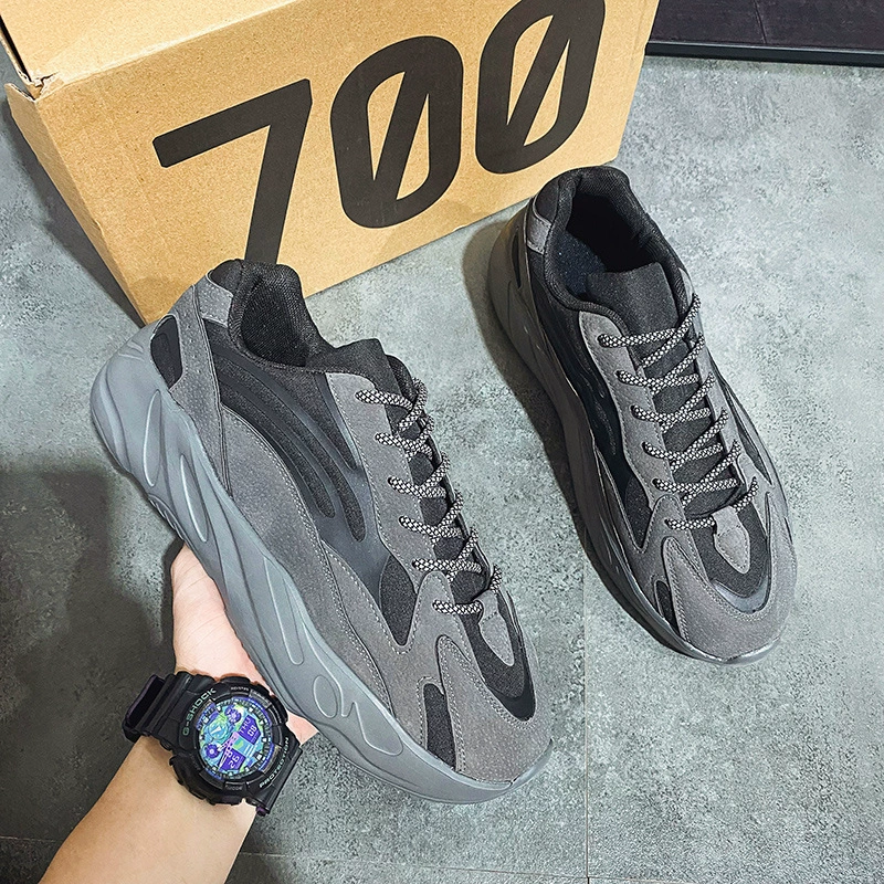 [Спот] кокосовый 700 черный самурай мужской женский новый 2023 осень и зима плюс бархат Путянь спорт черный старый