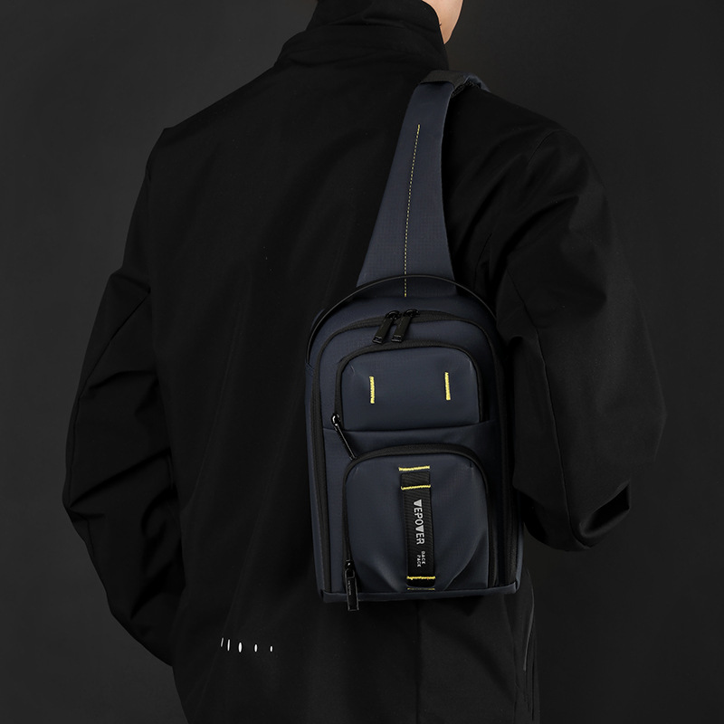 WEPOWER nuevo bolso de pecho de negocios, bolso de mensajero de cercanías, bolso de transporte de salida para hombre, bolso de pecho de viaje al aire libre