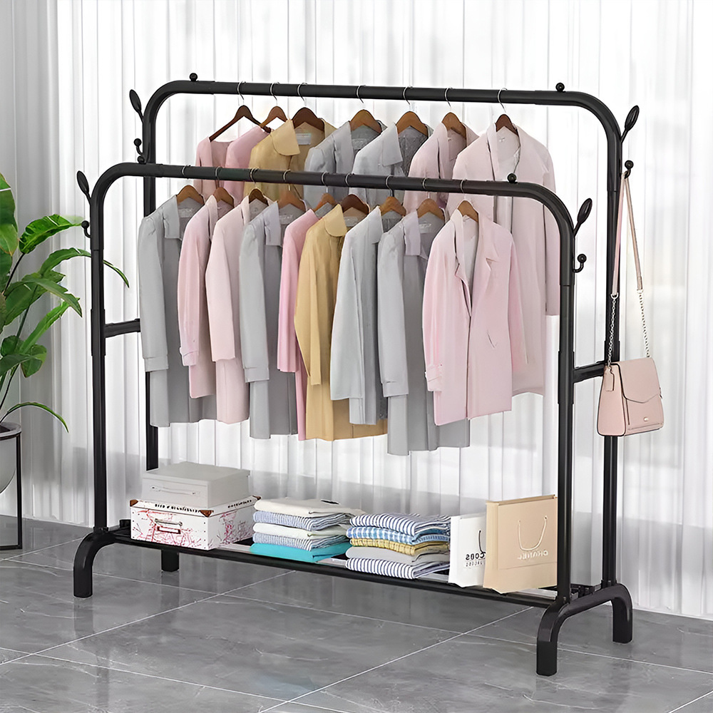 Cross-Border Clothes Drying Rack, Floor-Standing Clothes Rack, Clothes Drying Rod, Floor Stand, Bedroom Clothes Drying Rack, Household Clothes Drying Rod Rack