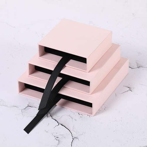 PE film box floating display box accessory packaging box ring necklace accessory storage outer box wholesale