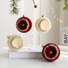 クリスマスボール 8 センチメートルプラスチックボール PVC 箱入りクリスマスツリーペンダント塗装ボールクリスマス装飾ペンダントクロスボーダー