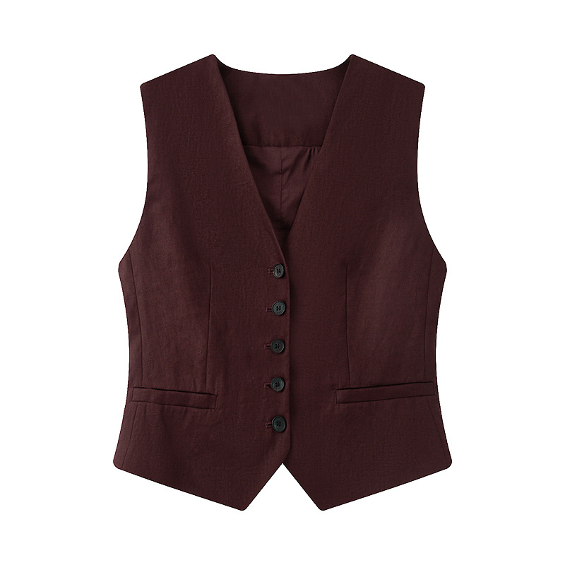 2025 New Summer Women's Clothing Korean Style Fashionable Versatile Loose Slimming Look Sleeveless Vest Vest for Women 50521516