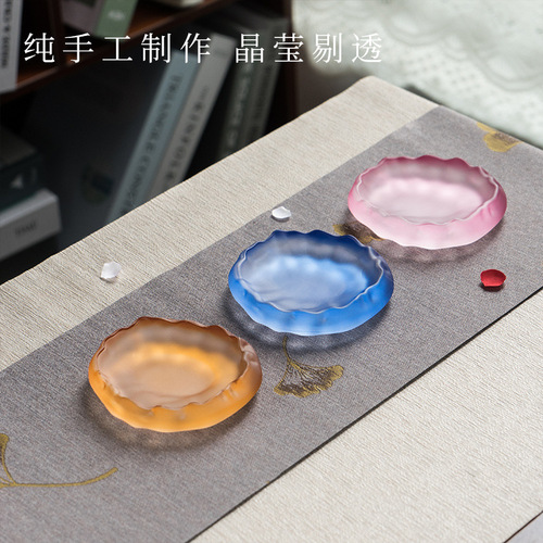 Glaze pen lick multi-functional calligraphy ink pool ink tray special ink palette Chinese painting supplies saucer ornaments