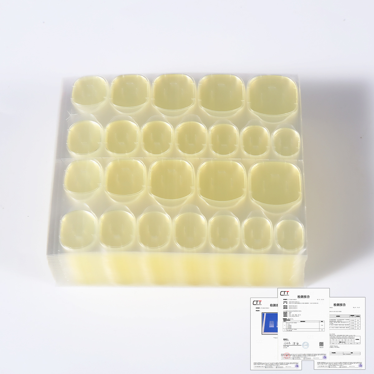 초박형 노란색 접착제 확대 0.3mm