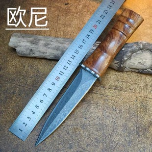 Outdoor Survival Straight Knife Camping Portable High Hardness Portable Knife for Defense Wilderness Survival Tactics Field Multi-purpose Knife