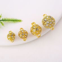 18K��ɫ�A���Ύ�荴��F�� ���F��diy��������Fʯ��β�B�ӿ�