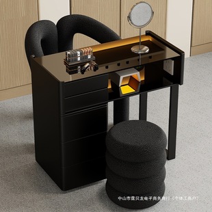 Manicure Table All Solid Wood Slate Cream Style Manicure Table and Chair Set Japanese Style Single Double Manicure Glass Manicure
