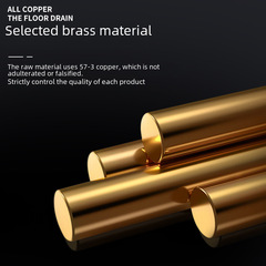 Drain Odor Prevention Full Copper Laundry Full Copper Odor Proof Drain Bathroom Universal Cream Style Bathroom Full Copper Drain