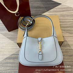 G 驰25 秋Jackie1961 中号纹理牛皮革单肩包挎包高品质供跨境实拍