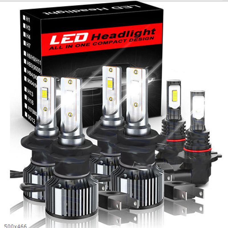 Tcyato Cross-Border Hot-Selling Led Headlight Set, Front Headlights, Fog Lights, High and Low Beam Modified Headlights