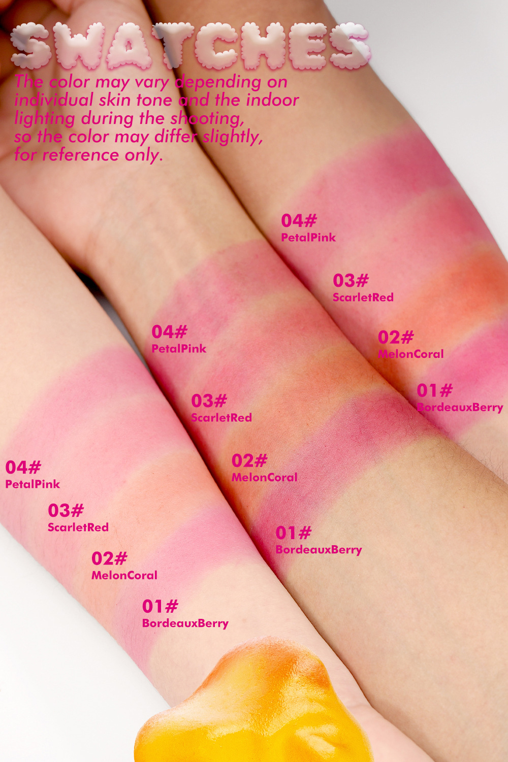 YOUNG VISION 4-color Jelly Blush Lazy Person's Contouring and color-enhancing Glow Blush Stick undefined