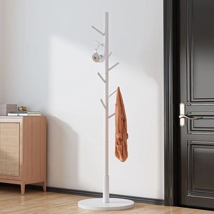 25 Popular Clothes Hangers Floor-Standing Vertical Home Bedroom Coat Rack Solid Wood Coat Rack Simple Dormitory Pole Hanging Clothes