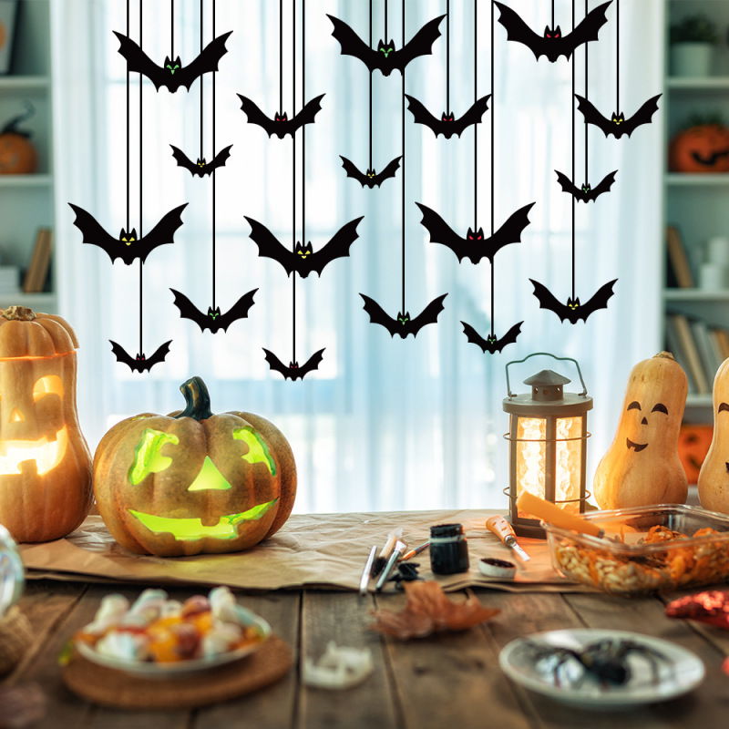 Amazon 新しいハロウィンパーティークリエイティブバットペンダントパーティーシーンレイアウト装飾ペンダント用品卸売|undefined