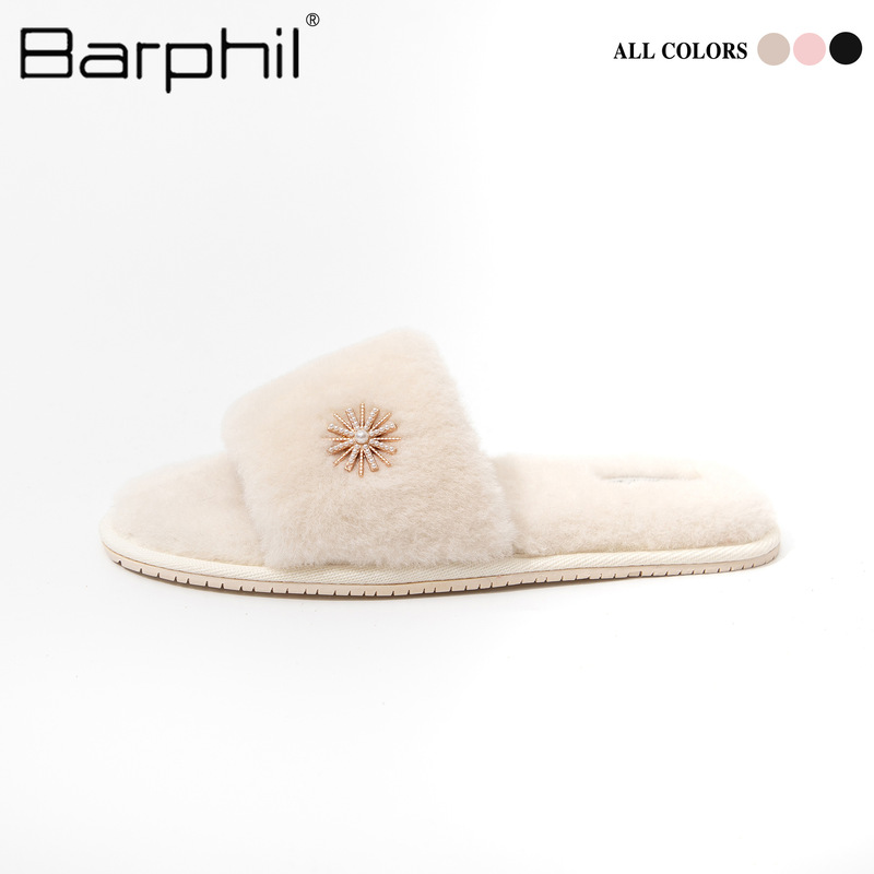 Barphil 綿スリッパ春と秋のカップルホームハイエンドシンプルな薄いベルベット綿スリッパ女性屋内滑り止め|undefined
