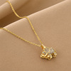 Fashionable necklace stainless steel, chain for key bag , simple and elegant design, does not fade, wholesale