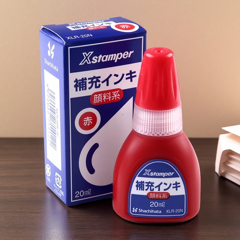 日本xstamper旗牌原子印鑑補充油万次印鑑墨xlr-20n浸透印鑑|undefined