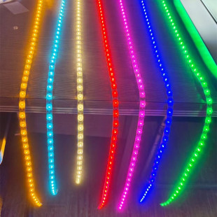 LED diffuse reflection lens lamp with one lamp and one cut 24VRGB magic color colorful line lamp soft light bar 48 lamp double color