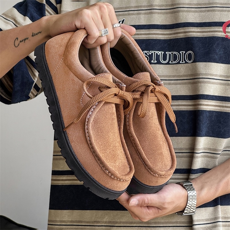 Men's Shoes Men's Summer Half Slippers New Arrival Lazy Slip-on Niche Fashionable Lightweight Slip-on Fur Kangaroo Drag