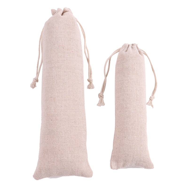 Suministro directo de fábrica paja bolsa portátil paja de acero inoxidable bolsa de almacenamiento elástico vajilla paja bolsa de embalaje al por mayor