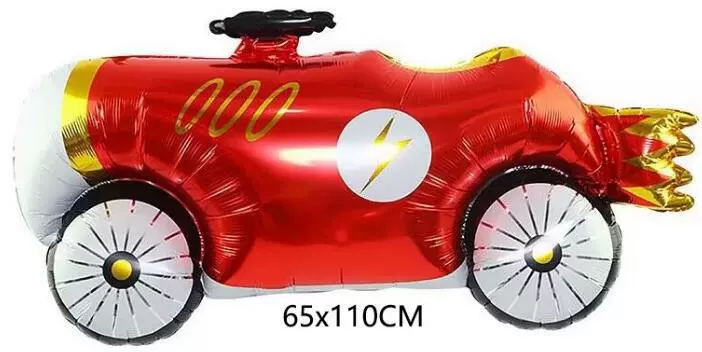 Мотоцикл, гоночный автомобиль, красный шарик, синяя игрушка, макет