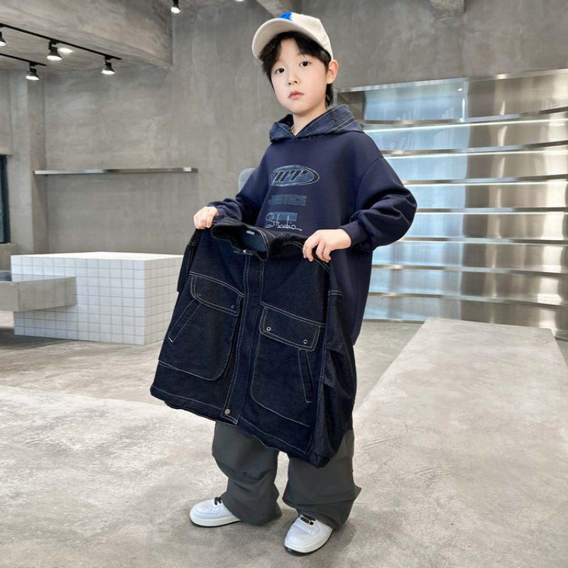 男童秋季套装2025新款潮酷儿童帅气衣服春秋装男孩时髦休闲三件套|undefined