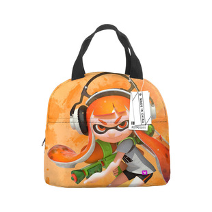 Cross-Border Hot-Selling Anime Splatoon Cute and Compact Student Meal Bag Children's Shoulder Bag Handbag Insulated Box Ice Bag