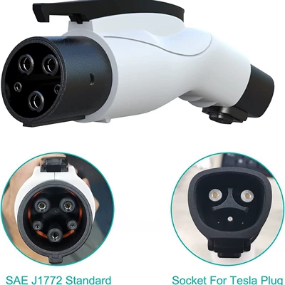Tesla to American Standard Adapter Tpc to J1772 New Energy Vehicle Charging Gun Adapter Tesla