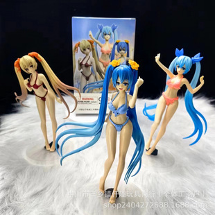 in stock Hitsune Future Hand-made Summer Swimwear Miku Bikini Standing Hitsune Second-dimensional Cute Gift Ornaments