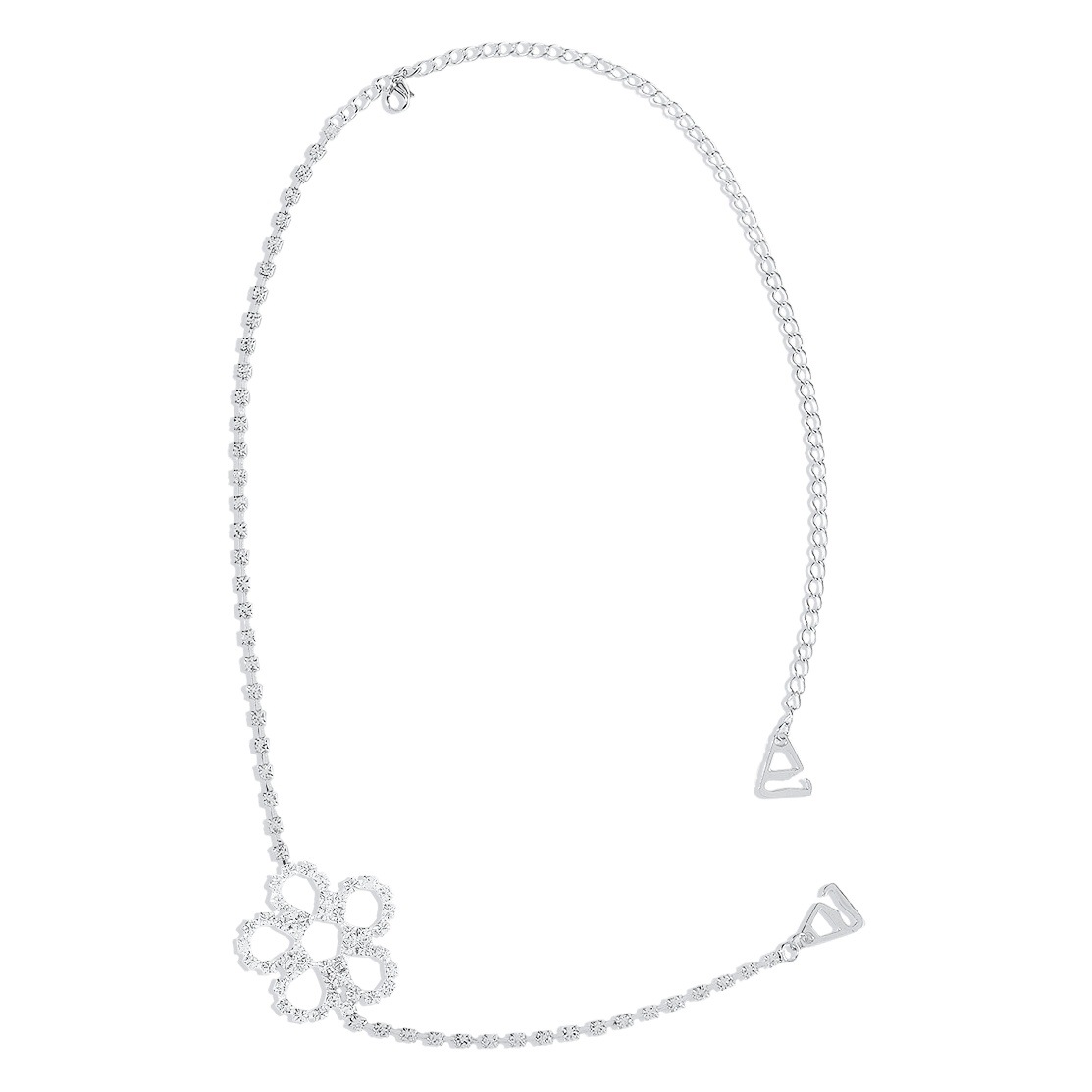 Estilo europeo y americano geométrico hombro cadena garra cadena sexy mariposa amor flor cuerpo cadena temperamento simple creativo correa de hombro