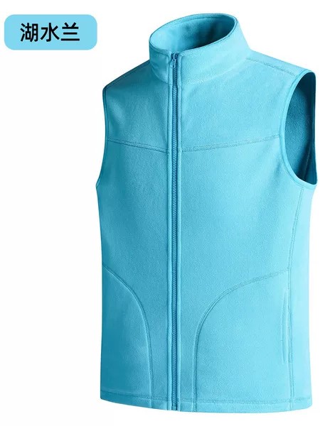 2026 Autumn/Winter New Dopamine Outdoor Fleece Vest for Men and Women, Sports Vest, Fleece Vest with Stand Collar