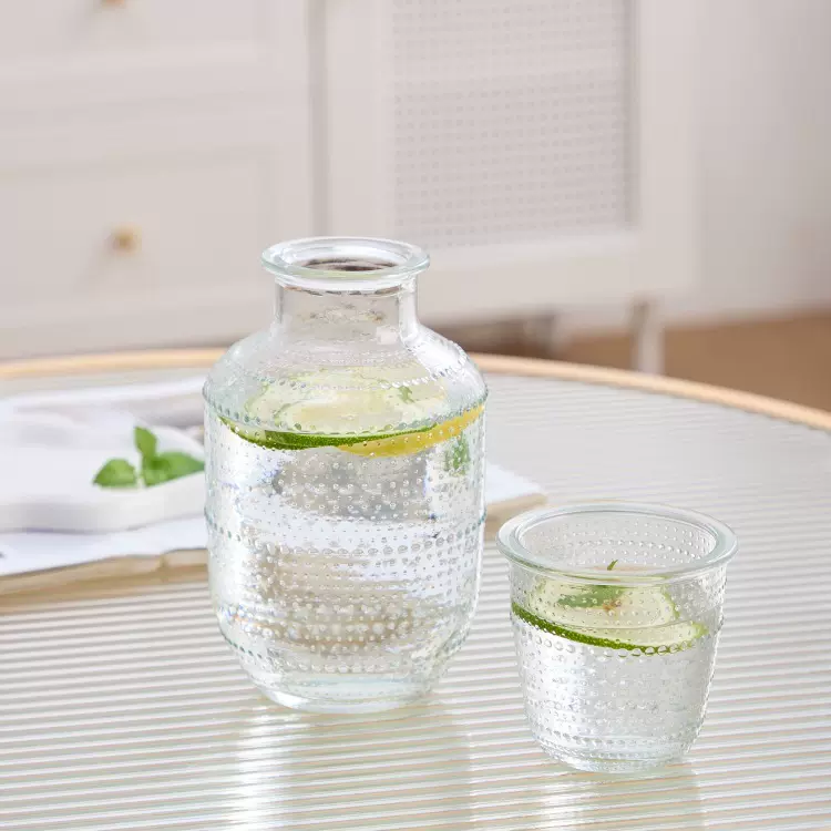 杯壶套装玻璃水杯家用高级感套装客厅果汁饮品冷水壶大容量